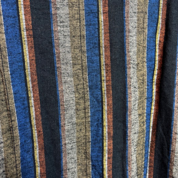 NWT Vintage Flannel Wrangler Western Wear Pearl Snap Shirt Size 2XL Big Striped - Picture 11 of 11